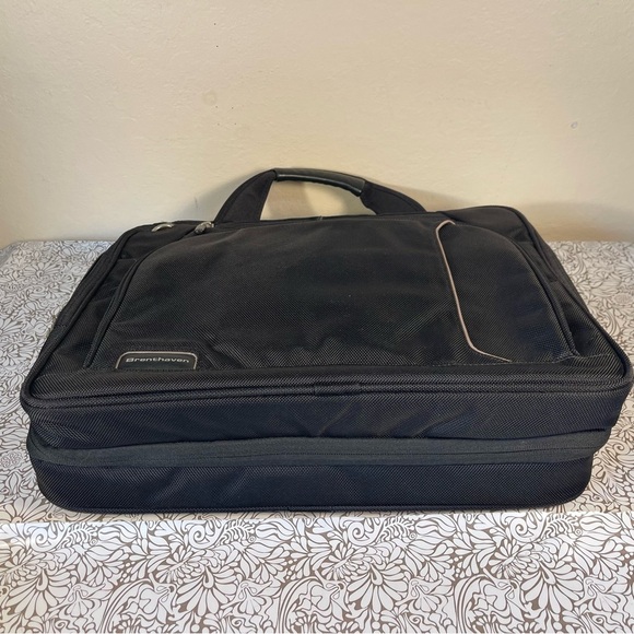 Brenthaven Black Padded Laptop Computer Messenger Crossbody Travel Bag - Picture 5 of 12